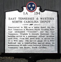 ET&WNC Depot Historical Marker - Johnson City, TN