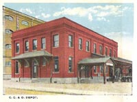 Clinchfield Railway Depot: Johnson City, Tennessee - 1909